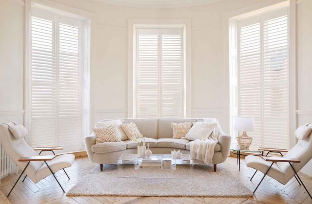 pure white shutters